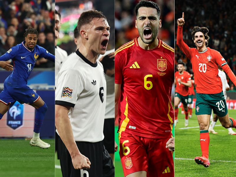 Espanha e França passam nos pênaltis, Portugal vence na prorrogação e Alemanha bate Itália