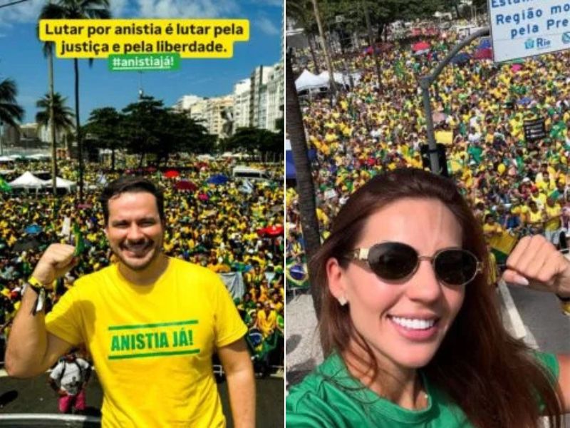 Políticos do Amazonas marcam presença em manifestação bolsonarista no RJ