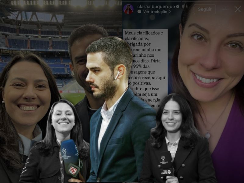 Internautas acusam jornalista Marcelo Bechler de trair Clara Albuquerque; veja