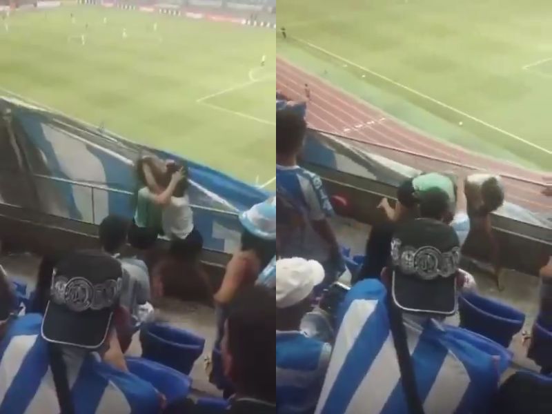 Torcedora do Paysandu quase tem cabeça arrancada em briga durante jogo