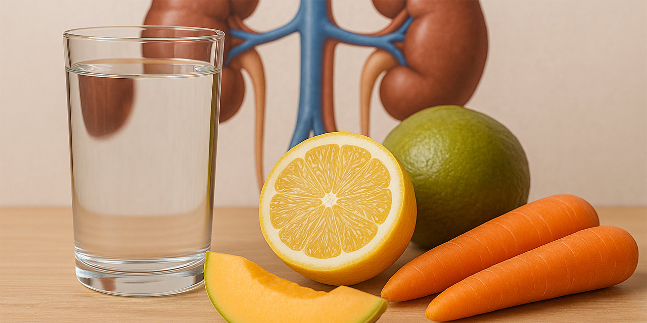 Alimentação e hidratação: como a dieta afeta a formação de cálculos renais