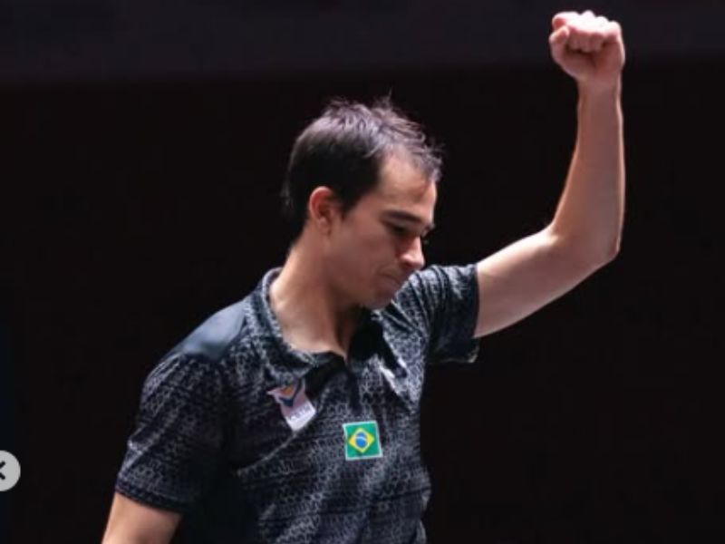 Hugo Calderano se torna vice-campeão no ‘Mundial de Tênis de Mesa