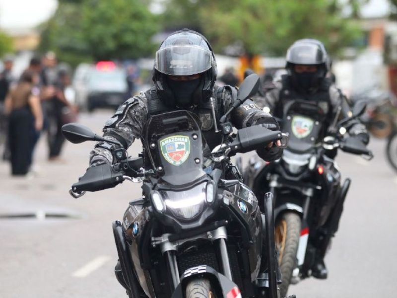 Wilson Lima amplia a atuação da PM em Manaus com novas motocicletas