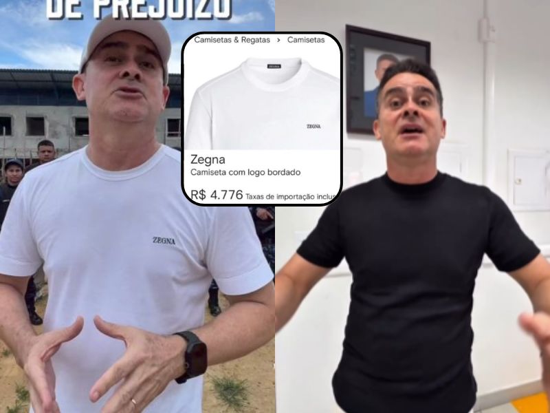 Após polêmica da camisa de R$ 5 mil, prefeito de Manaus aparece com roupa preta simples