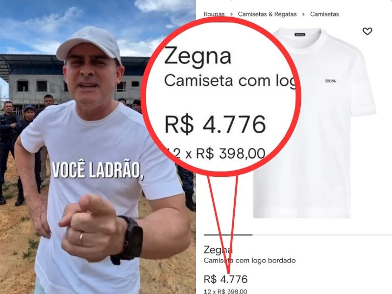 David Almeida oferece recompensa por furto usando camisa de grife e gera polêmica