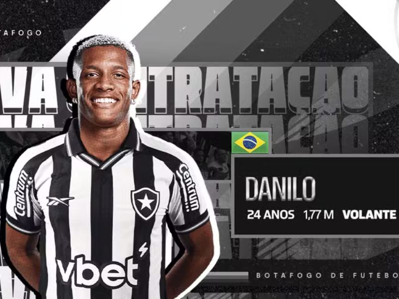 Botafogo anuncia Danilo como novo reforço, investindo R$ 142 mi em contratação recorde