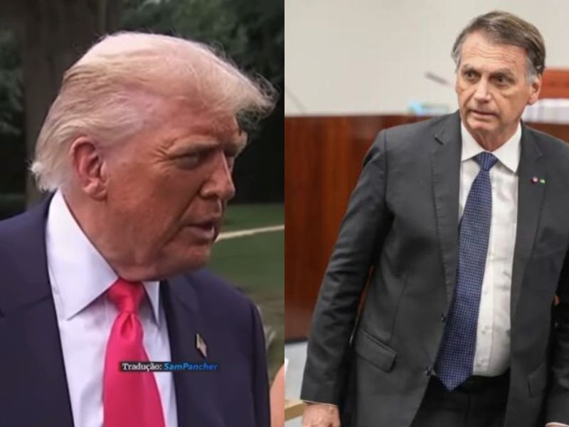 Trump sai em defesa de Bolsonaro e chama processo no STF
