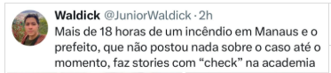 David Almeida não se manifesta e posta apenas nota sobre incêndio em fábrica da Effa Mottors