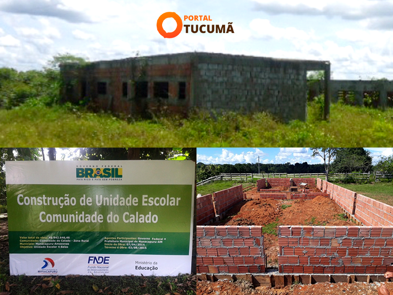 Gestão do MDB em Manacapuru acumula 10 obras na educação inacabadas desde 2011