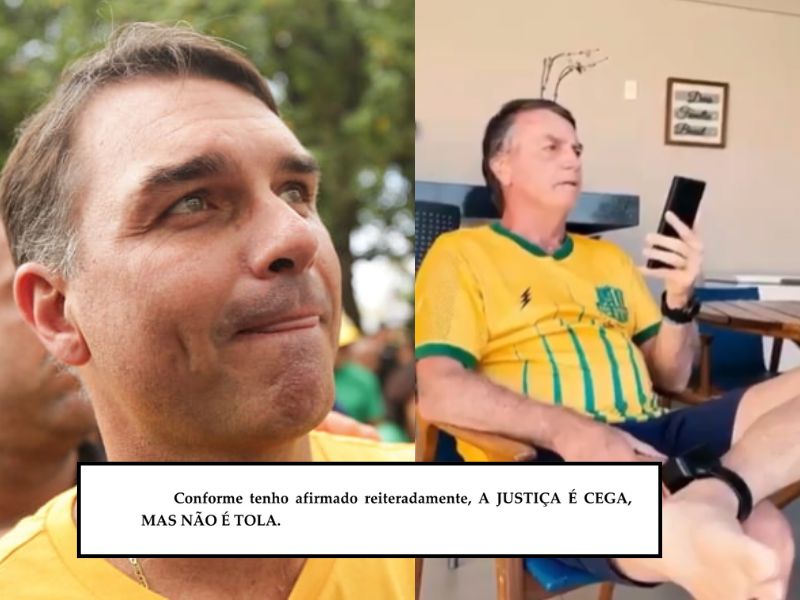 Vídeo de Flávio Bolsonaro contribuiu para prisão domiciliar do pai