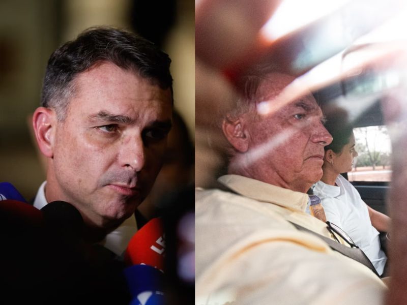 Flávio diz que Bolsonaro ficou sem respirar