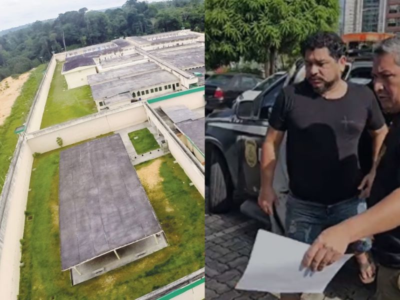Rosinaldo Bual no Centro de Detenção na BR-174