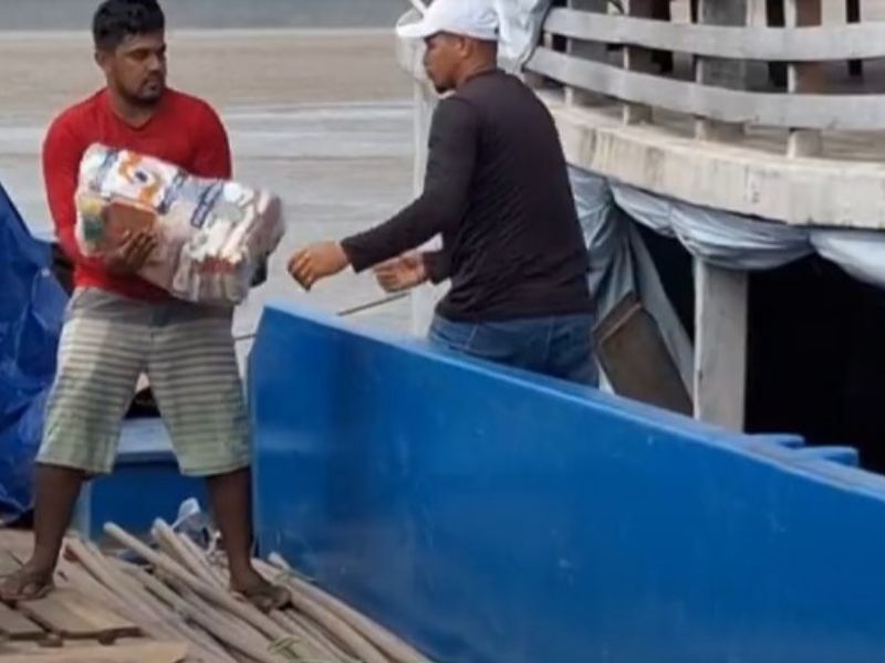 TCE-AM investiga contratação suspeita de barco para entrega de cestas básicas pela Prefeitura de Humaitá