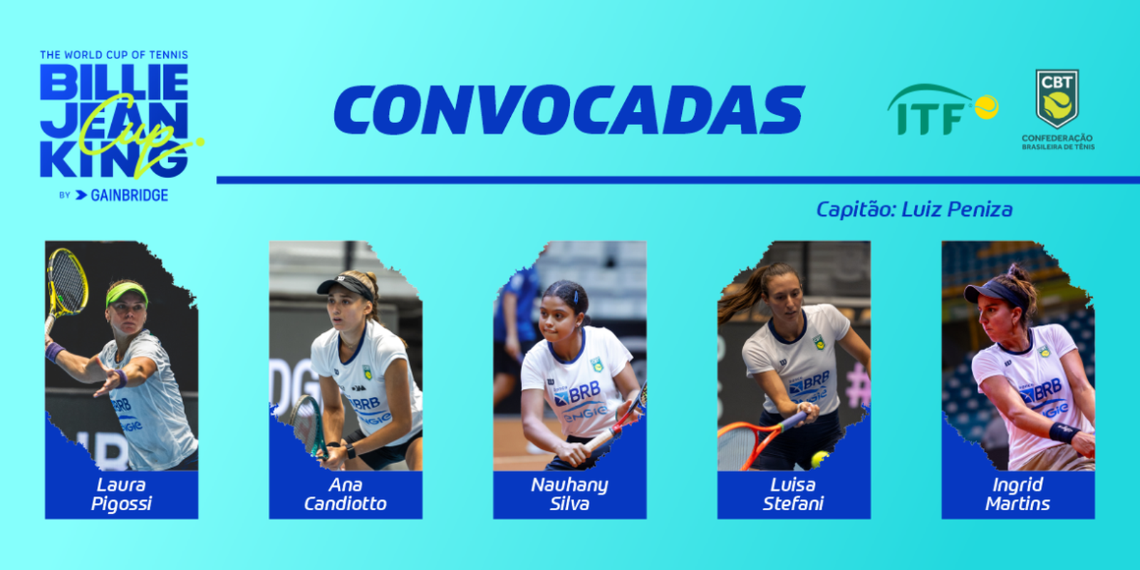 Tênis: seleção é convocada para playoffs da da Billie Jean King Cup