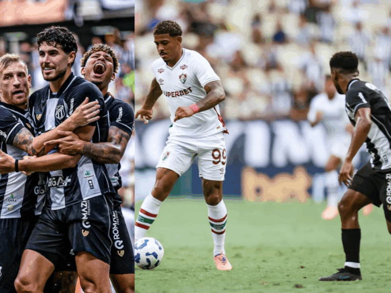 Ceará vence Fluminense por 2 a 0 e respira na luta contra o rebaixamento no Brasileirão