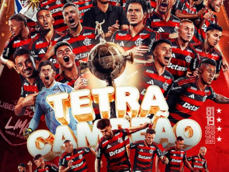 Flamengo vence Palmeiras e conquista o tetracampeonato da Libertadores